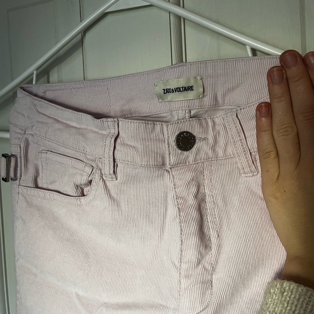 Beautiful Zadig & Voltaire Light Pink Corduroy Pants. Women’s sz 38 (M-~27)